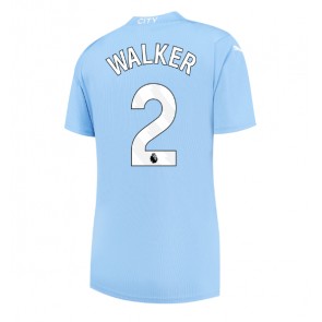 Manchester City Kyle Walker #2 Domaci Dres za Ženska 2023-24 Kratak Rukavima